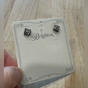 Brighton Gunmetal and Sparkle Meridian Stud Earrings